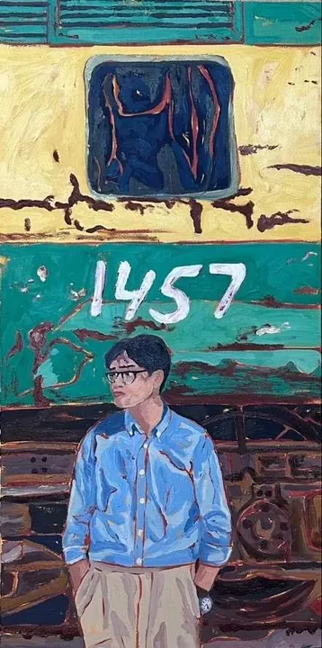 Safar Ka Hi Tha Me, Safar Ka Raha, oil on canvas, 2025, by Ayesha Abbas Khan
